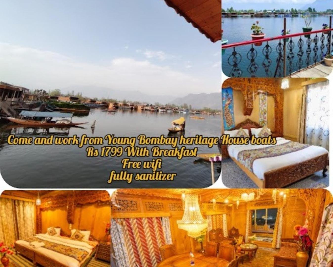 Young Bombay Premium Heritage Houseboat Сринагар Экстерьер фото